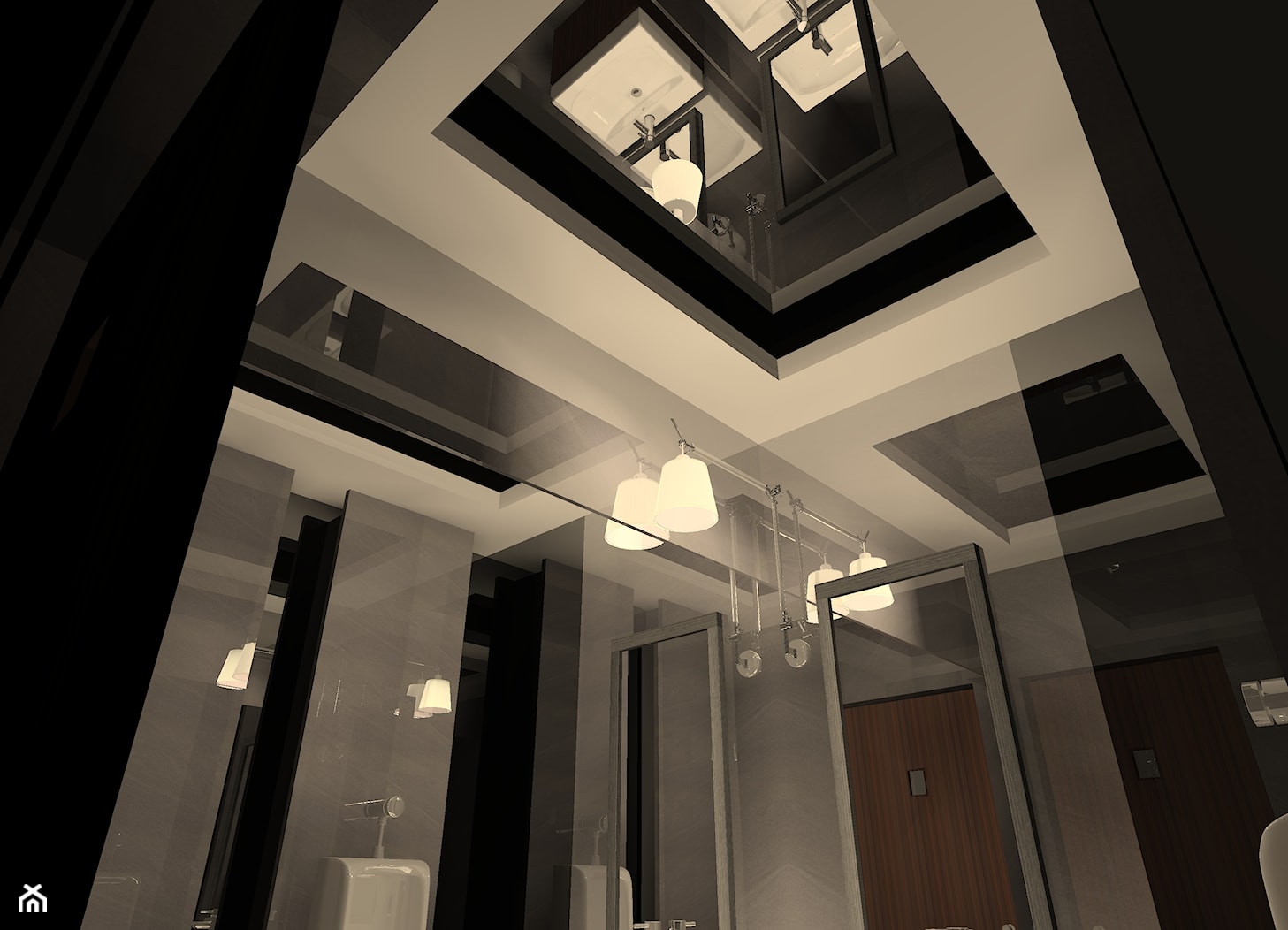 Czarna toaleta w stylu klubowym - Łazienka, styl glamour - zdjęcie od Design Square - Homebook