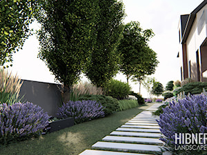 Ogród o barwach bieli, fioletu i zieleni - zdjęcie od Hibner Studio Pracownia Architektury Krajobrazu