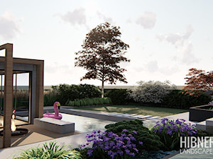 Projekt ogrodu z basen - zdjęcie od Hibner Studio Pracownia Architektury Krajobrazu