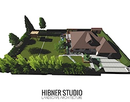 Ogród geometryczny, Płock - Ogród, styl nowoczesny - zdjęcie od Hibner Studio Pracownia Architektury Krajobrazu - Homebook