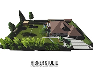 Ogród geometryczny, Płock - Ogród, styl nowoczesny - zdjęcie od Hibner Studio Pracownia Architektury Krajobrazu