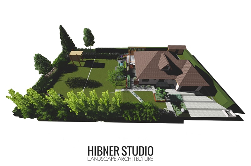 Ogród geometryczny, Płock - Ogród, styl nowoczesny - zdjęcie od Hibner Studio Pracownia Architektury Krajobrazu - Homebook