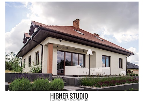 Ogród geometryczny, Płock - Średni ogród za domem, styl nowoczesny - zdjęcie od Hibner Studio Pracownia Architektury Krajobrazu