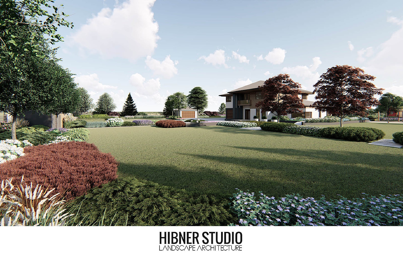 Ogród nowoczesny na mazurach - Ogród, styl nowoczesny - zdjęcie od Hibner Studio Pracownia Architektury Krajobrazu - Homebook