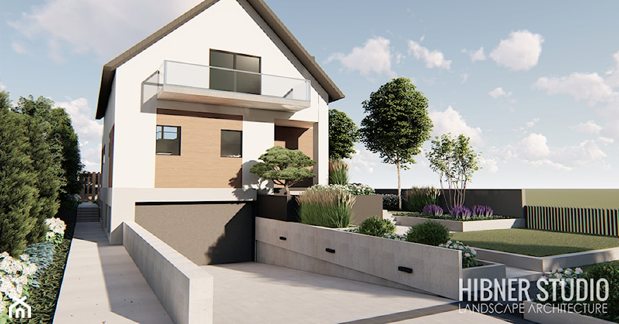 Projekt elewacji domu - zdjęcie od Hibner Studio Pracownia Architektury Krajobrazu