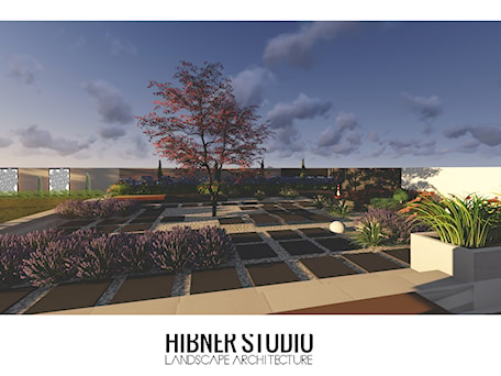 Aranżacje wnętrz - Ogród: Projekt ogrodu minimalistycznego - Hibner Studio Pracownia Architektury Krajobrazu. Przeglądaj, dodawaj i zapisuj najlepsze zdjęcia, pomysły i inspiracje designerskie. W bazie mamy już prawie milion fotografii!