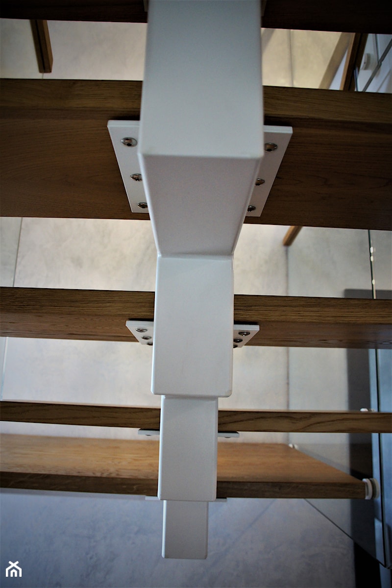 Schody jednobelkowe, balustrada szklana - Schody, styl nowoczesny - zdjęcie od TREPDOOR
