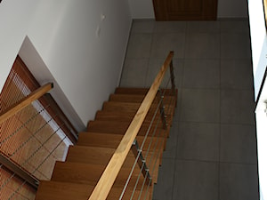 Schody jednobelkowe, balustrada nierdzewna - Schody, styl nowoczesny - zdjęcie od TREPDOOR