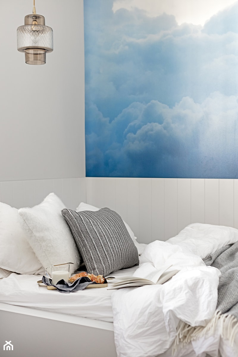 Mała biała sypialnia, styl skandynawski - zdjęcie od Finchstudio Architektura Wnętrz