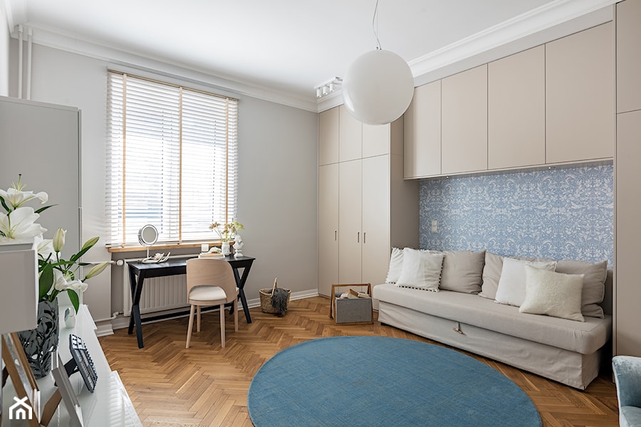 Mieszkanie w Warszawie I - Duża sypialnia, styl nowoczesny - zdjęcie od Finchstudio Architektura Wnętrz