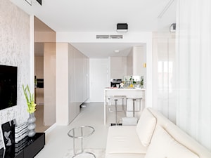 Jasny apartament - Średni salon, styl minimalistyczny - zdjęcie od Finchstudio Architektura Wnętrz