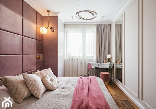 Apartament inspirowany Paryżem - Sypialnia - zdjęcie od Finchstudio Architektura Wnętrz