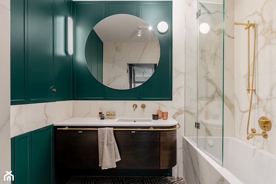 Oliwka w Martini - Średnia łazienka, styl vintage - zdjęcie od Finchstudio Architektura Wnętrz
