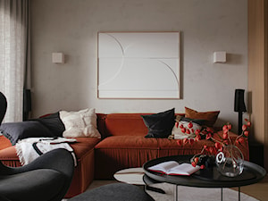 Oliwka w Martini - Mały beżowy salon, styl nowoczesny - zdjęcie od Finchstudio Architektura Wnętrz