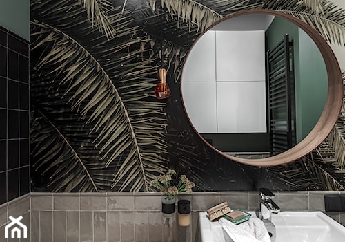 Mała bez okna z lustrem łazienka, styl skandynawski - zdjęcie od Finchstudio Architektura Wnętrz