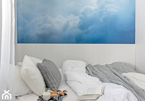 Mała biała sypialnia, styl skandynawski - zdjęcie od Finchstudio Architektura Wnętrz