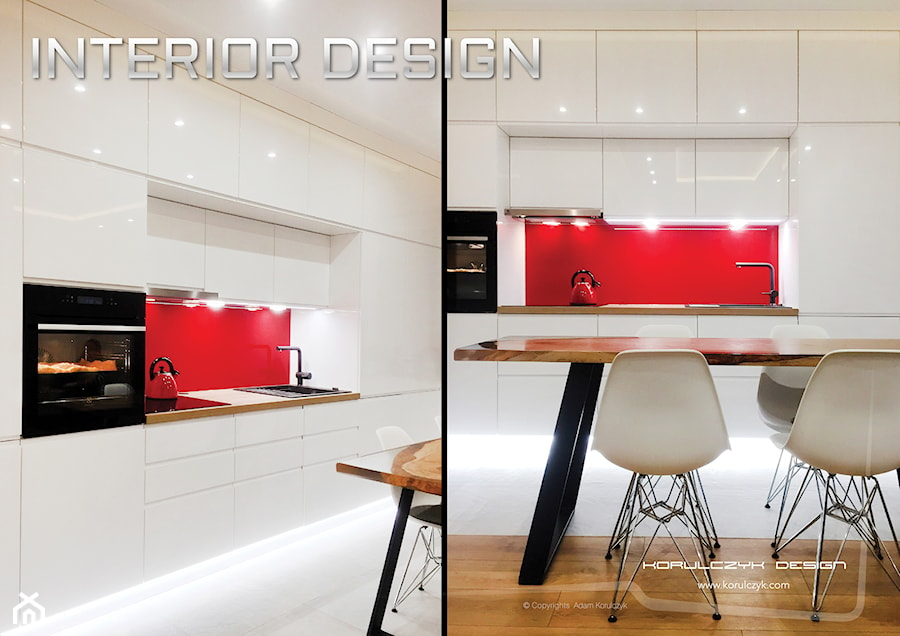 Projekt wnętrz mieszkania - Jadalnia, styl minimalistyczny - zdjęcie od Korulczyk Luxury Design | interiors & architecture