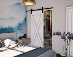 sypialnia z garderobą - zdjęcie od Anna Wojnar Architektura Wnętrz - Homebook