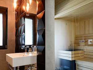 łazienka z sauną - zdjęcie od Anna Wojnar Architektura Wnętrz