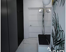 Dom ECO-02 - Średni biały czarny hol / przedpokój, styl nowoczesny - zdjęcie od Pracownia architektoniczna - LARYSZ - Homebook