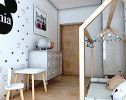 MIESZKANIE 80m2- STYL SKANDYNAWSKI - Mały szary pokój dziecka dla dziecka dla chłopca dla dziewczynk ... - zdjęcie od Pracownia architektoniczna - LARYSZ - Homebook