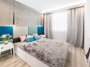 Sesja foto apartamentu na wynajem_Gdańsk - Średnia biała sypialnia, styl nowoczesny - zdjęcie od WITTWÓRNIA: Robert Witt