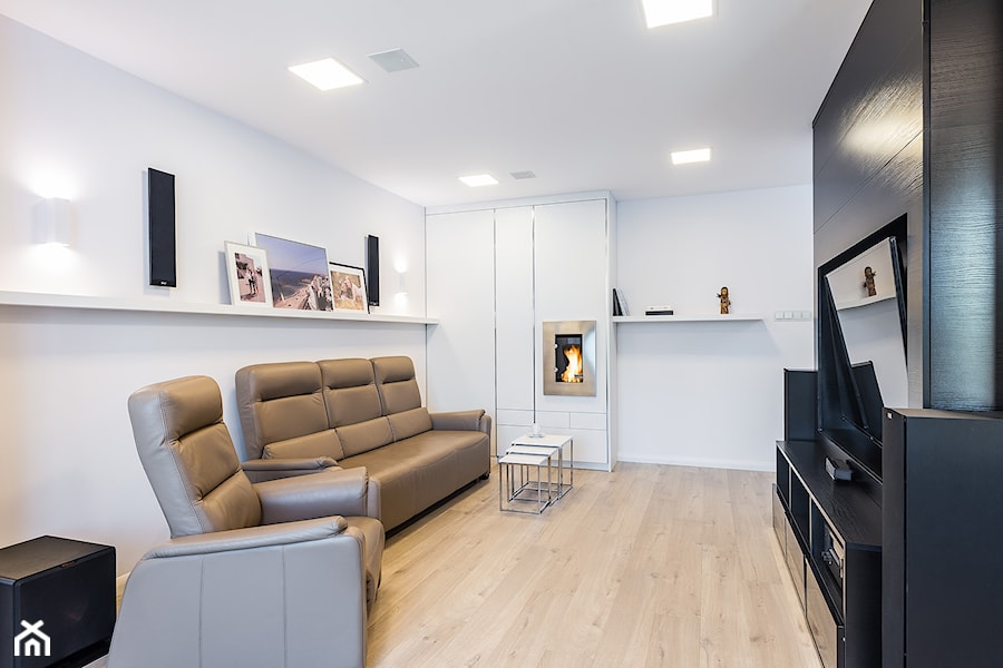 Sesja foto apartamentu prywatnego_Gdańsk - Salon, styl minimalistyczny - zdjęcie od WITTWÓRNIA: Robert Witt