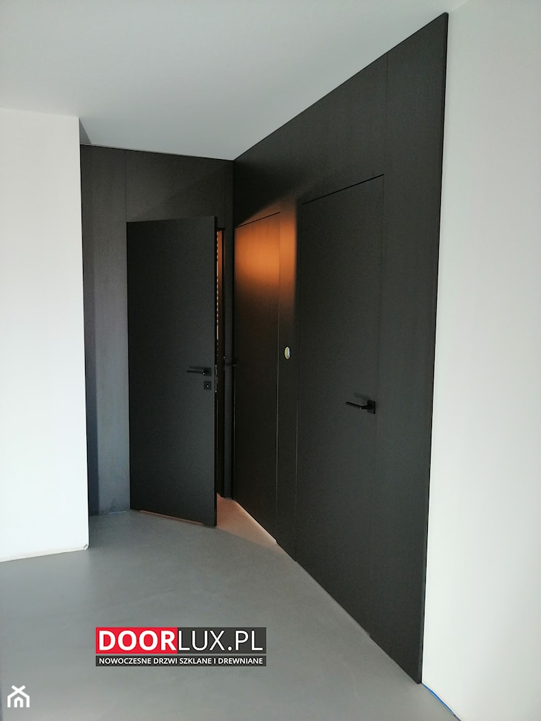 Nowoczesne czarne drzwi wewnętrzne - zdjęcie od Drzwi doorlux_pl - Homebook
