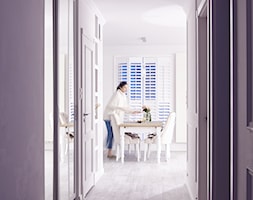 Mieszkanie Wola - Średnia biała jadalnia jako osobne pomieszczenie - zdjęcie od Buba Interior - Homebook