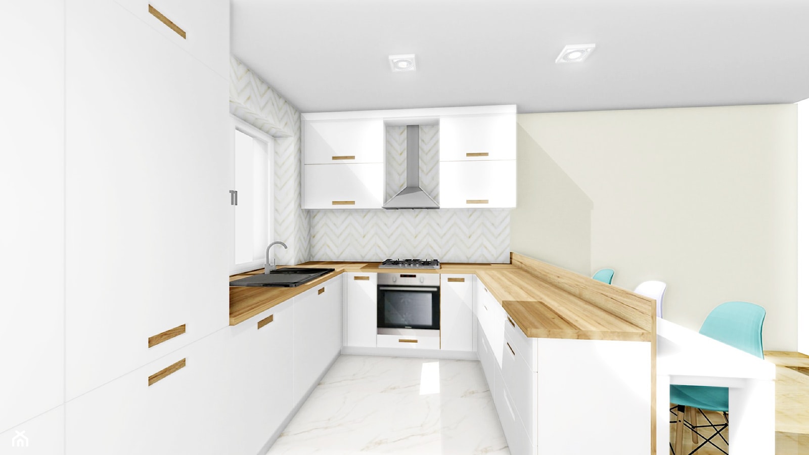 Kuchnia minimalistyczna - zdjęcie od CzajkaDesign - Homebook