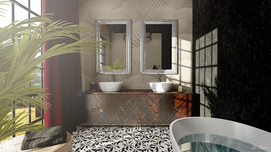Morocco Bathroom | 9m2 | Gdańsk - zdjęcie od By Castana Autorska pracownia projektowa