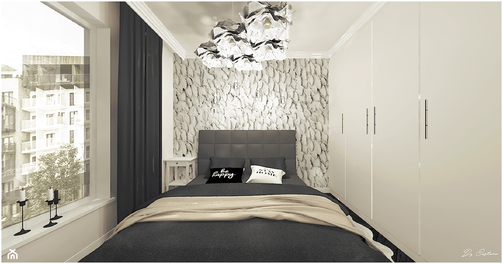Sypialnia || Hotelowa elegancja - zdjęcie od By Castana Autorska pracownia projektowa - Homebook