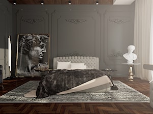 Bedroom "Greek Classic" | 35m2 | Gdańsk - zdjęcie od By Castana Autorska pracownia projektowa