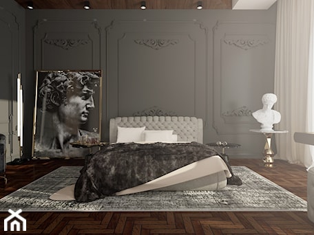 Aranżacje wnętrz - Sypialnia: Bedroom "Greek Classic" | 35m2 | Gdańsk - By Castana Autorska pracownia projektowa. Przeglądaj, dodawaj i zapisuj najlepsze zdjęcia, pomysły i inspiracje designerskie. W bazie mamy już prawie milion fotografii!