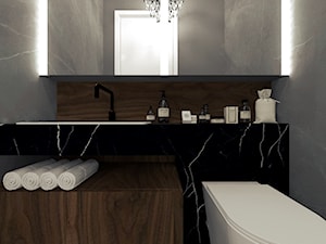 Łazienka - black marble - zdjęcie od By Castana Autorska pracownia projektowa