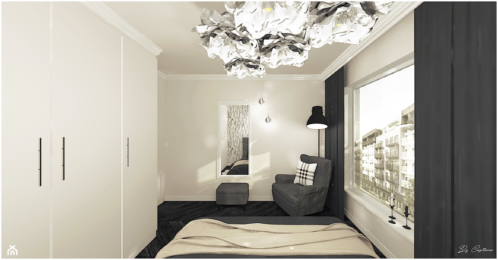 Sypialnia || Hotelowa elegancja - zdjęcie od By Castana Autorska pracownia projektowa - Homebook