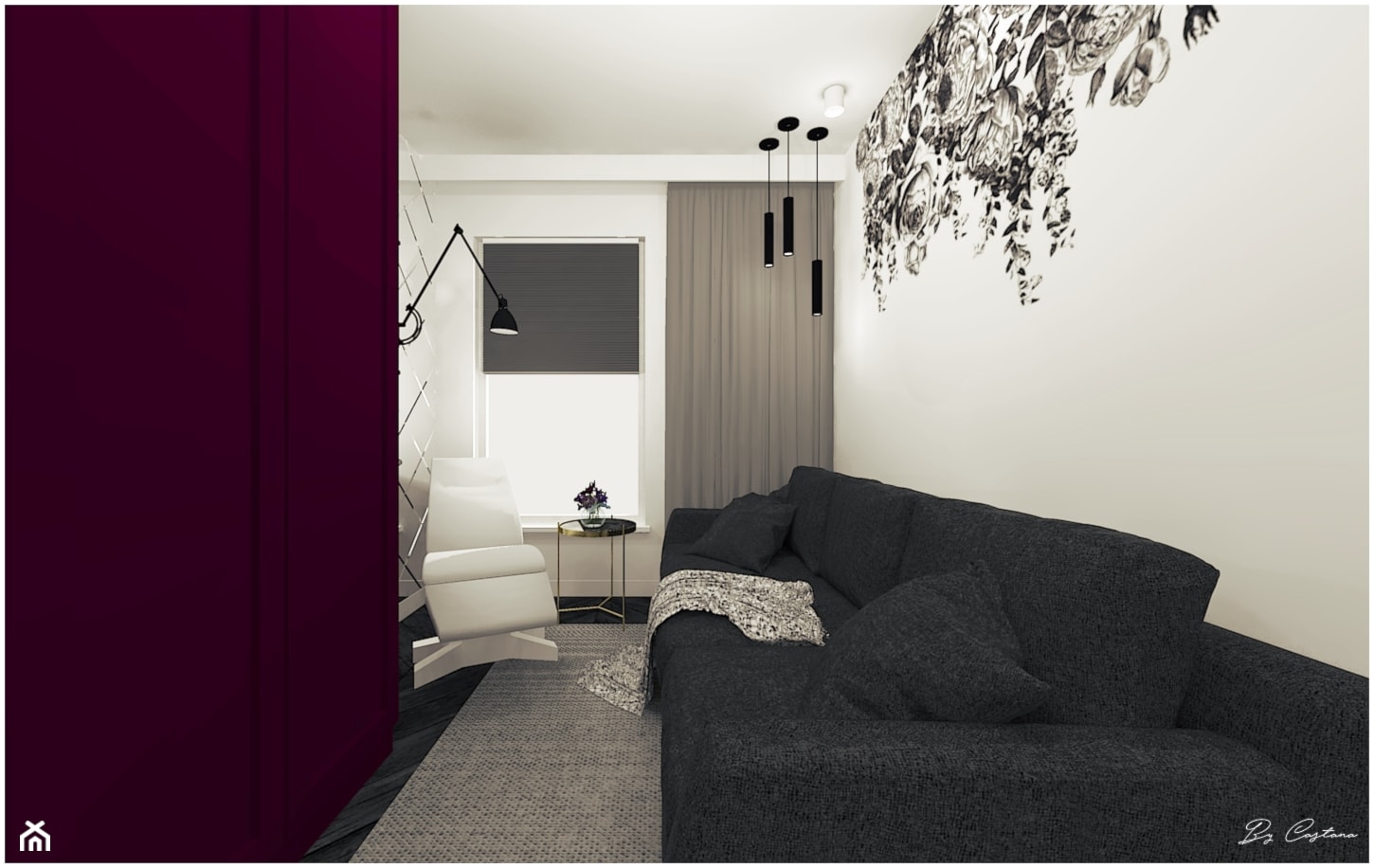 Pokój gościnny - zdjęcie od By Castana Autorska pracownia projektowa - Homebook