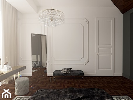Aranżacje wnętrz - Garderoba: Bedroom "Greek Classic" | 35m2 | Gdańsk - By Castana Autorska pracownia projektowa. Przeglądaj, dodawaj i zapisuj najlepsze zdjęcia, pomysły i inspiracje designerskie. W bazie mamy już prawie milion fotografii!