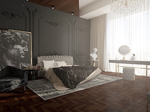 Bedroom "Greek Classic" | 35m2 | Gdańsk - zdjęcie od By Castana Autorska pracownia projektowa