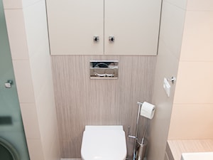 Beżowa łazienka - Łazienka, styl nowoczesny - zdjęcie od Małgorzata Szajbel-Żukowska