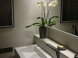 Szara łazienka - Łazienka, styl minimalistyczny - zdjęcie od Małgorzata Szajbel-Żukowska