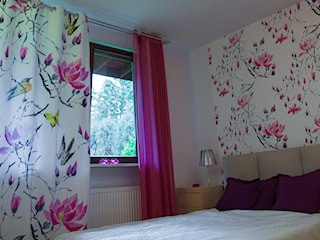 Sypialnia motywem magnolii