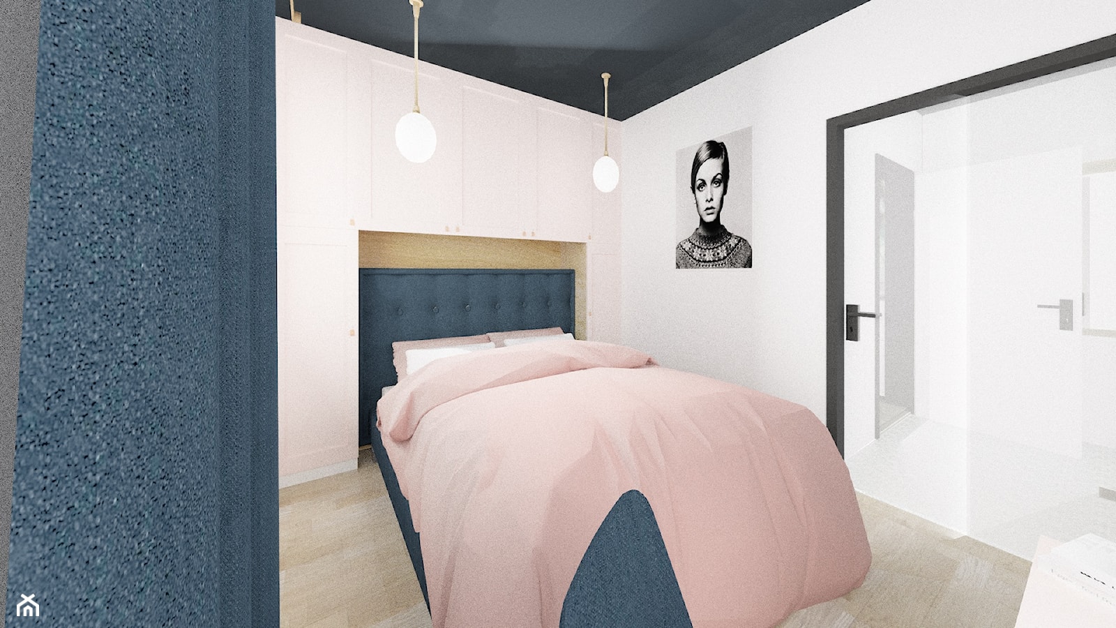 Mała sypialnia w bloku - zdjęcie od PROJEKT i kawa - Homebook