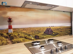 Szkło z grafiką – krajobraz morski - Kuchnia - zdjęcie od Mojeszklo.pl