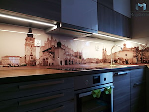 Szkło z grafiką - miasta - Kuchnia, styl nowoczesny - zdjęcie od Mojeszklo.pl