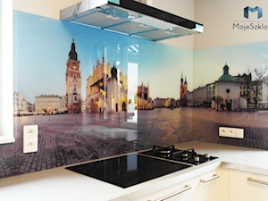 Szkło z grafiką - miasta - Kuchnia, styl nowoczesny - zdjęcie od Mojeszklo.pl