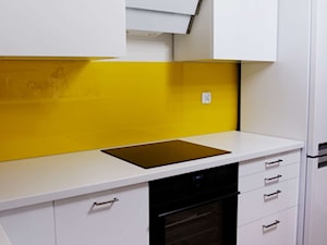Lacobel żółty - Kuchnia, styl nowoczesny - zdjęcie od Mojeszklo.pl