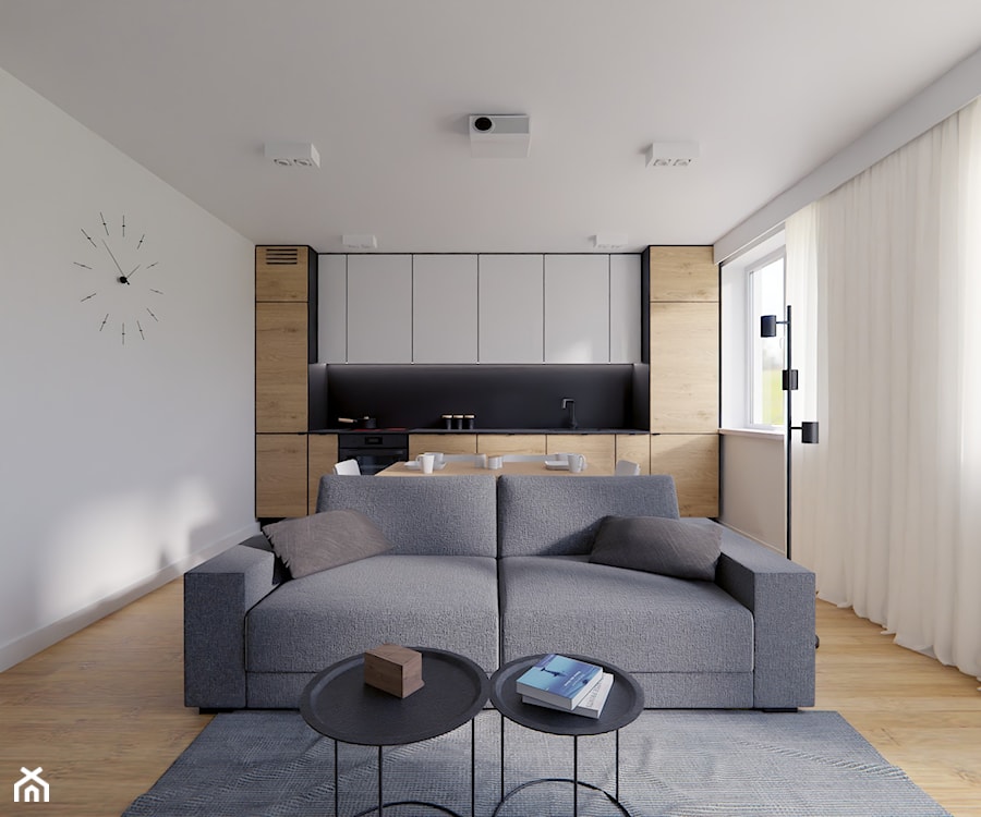 Mieszkanie ARS_30 - Salon, styl minimalistyczny - zdjęcie od RAW interior - Tomasz Kujawski