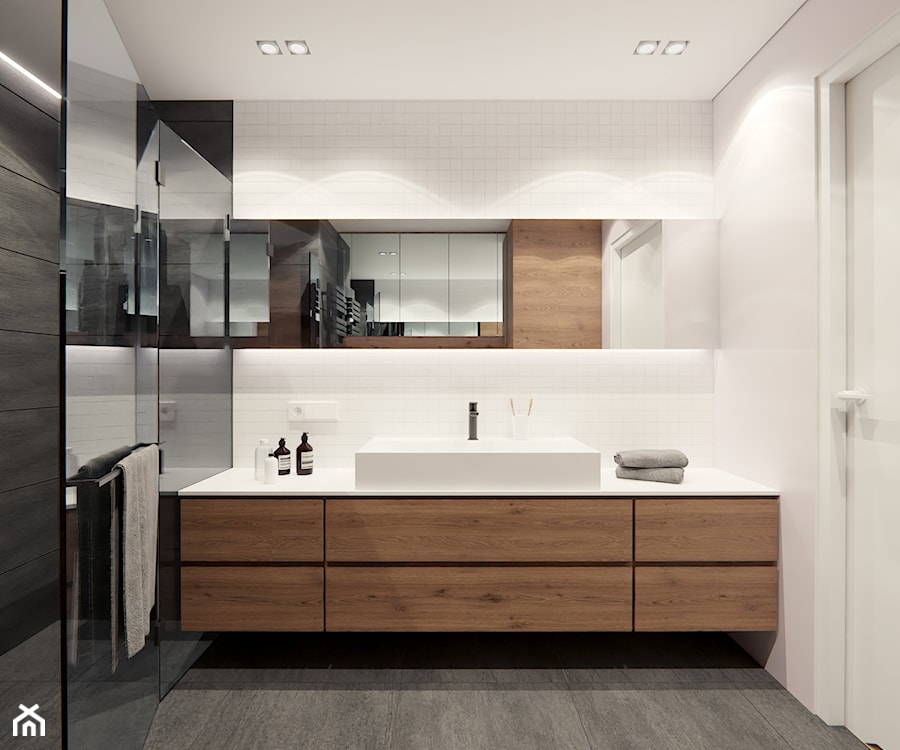 Mieszkanie ARS_30 - Łazienka, styl minimalistyczny - zdjęcie od RAW interior - Tomasz Kujawski