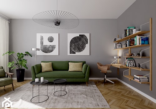 MJ_47 - mieszkanie inwestycyjne w kamienicy - Salon, styl minimalistyczny - zdjęcie od RAW interior - Tomasz Kujawski